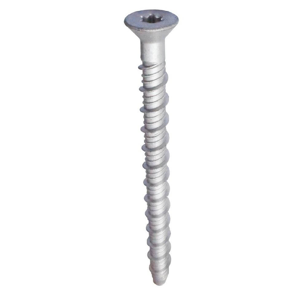 Flat countersunk head concrete screw anchor